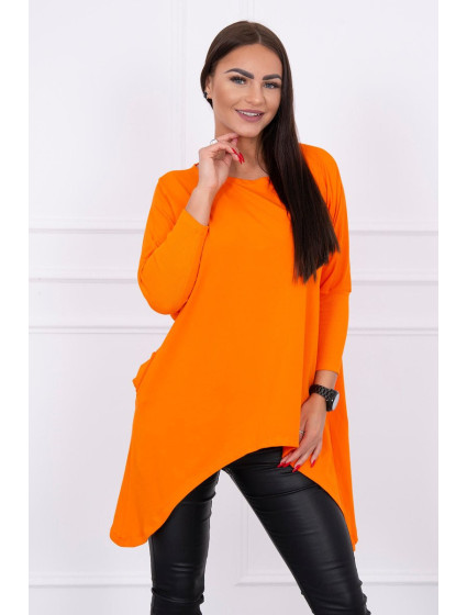 Halenka oversize oranžová