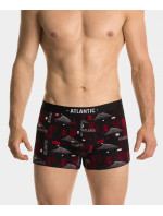 Pánské boxerky Love ATLANTIC 2Pack + dárková krabička - černá, červená