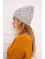 Fleecová čepice Agnes model 18750427 světle šedá - K-Fashion
