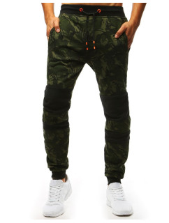 Zelené pánské camo zelené tepláky Dstreet UX3495