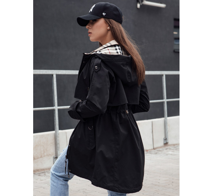 Dámská parka bunda FASHLOVE černá Dstreet TY4392