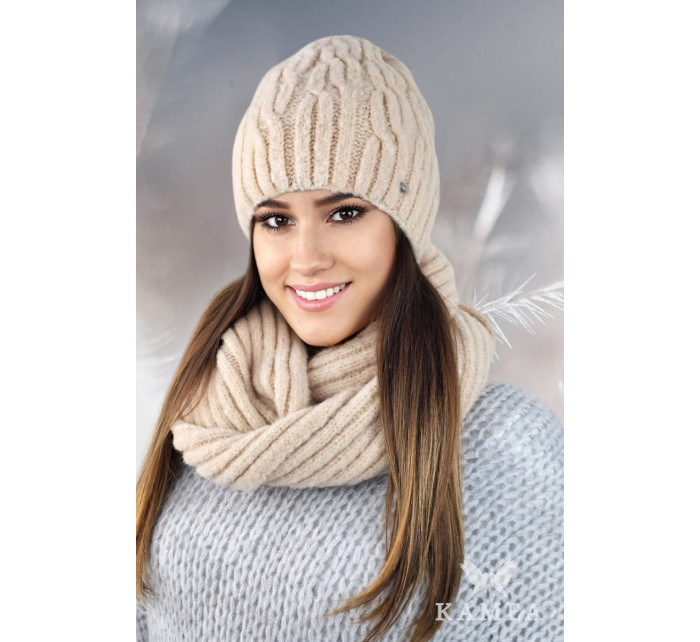 Hat&Scarf model 19138803 Béžová - Kamea