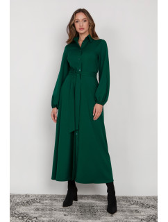 Lanti Šaty s dlouhým rukávem SUK204 Zelená