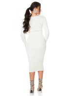 Sexy Midi Knit Dress with Lace and model 19620901 - Style fashion