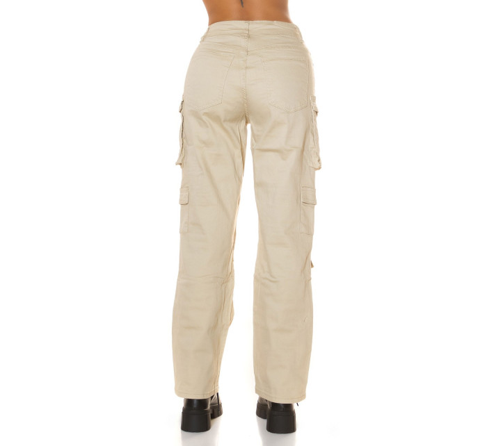 Sexy Highwaist Cargo Pants "beige"