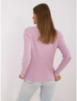 Sweter AT SW  jasny fioletowy model 20479767 - FPrice