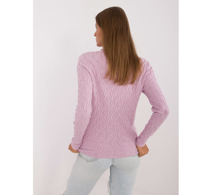 Sweter AT SW  jasny fioletowy model 20479767 - FPrice