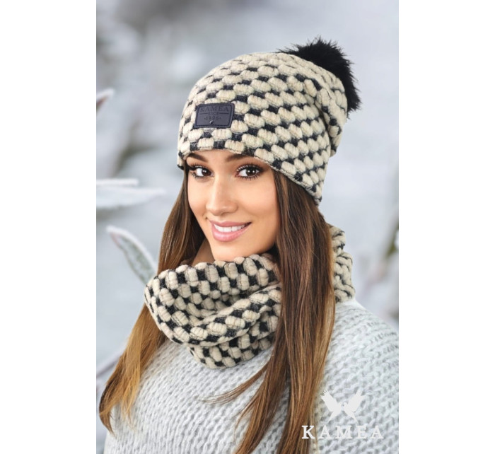 Hat&Scarf model 19142513 Béžová - Kamea