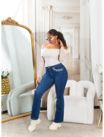 Sexy Highwaist Bootcut Jeans with glitter details