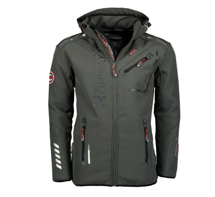 B MEN M Grey / Black softshellová bunda model 20735559 - Geographical Norway