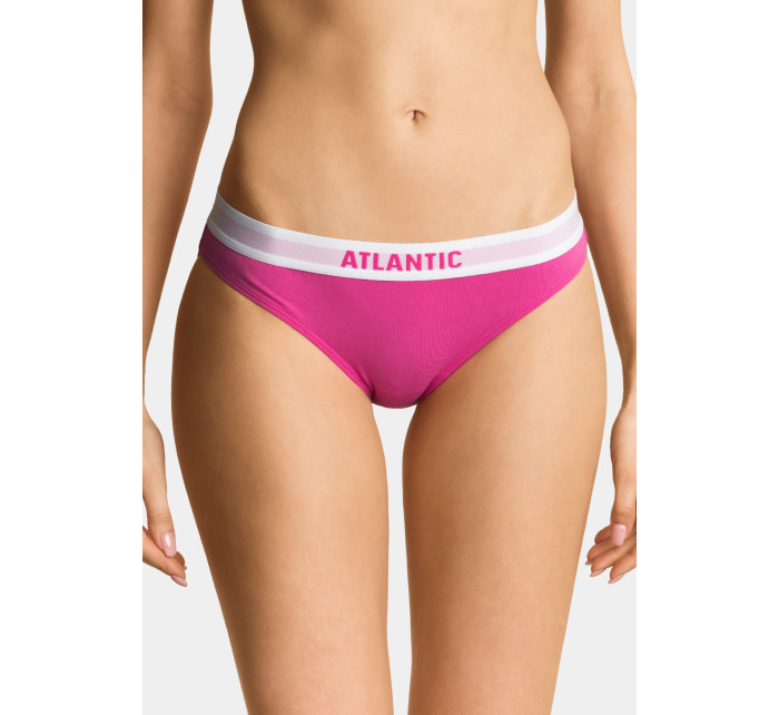 Dámské kalhotky Bikini ATLANTIC 3Pack - tmavě modrá, růžová, oranžová