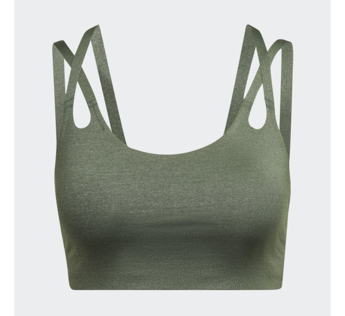 podprsenka adidas Yoga Luxe Studio Light-Support Fire HL8600 Green