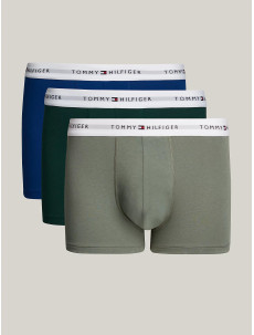 Pánské boxerky 3Pack TRUNK UM0UM02761 0XY kombinace zelené - Tommy Hilfiger