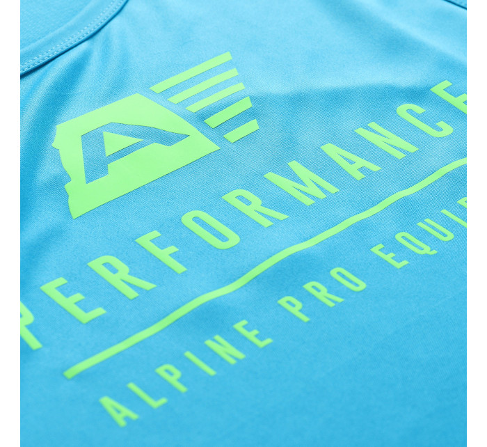 Pánské rychleschnoucí tílko ALPINE PRO MIXED neon atomic blue