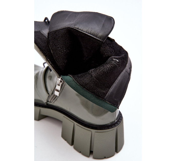 Dámské pracovní boty Patent Green S.Barski