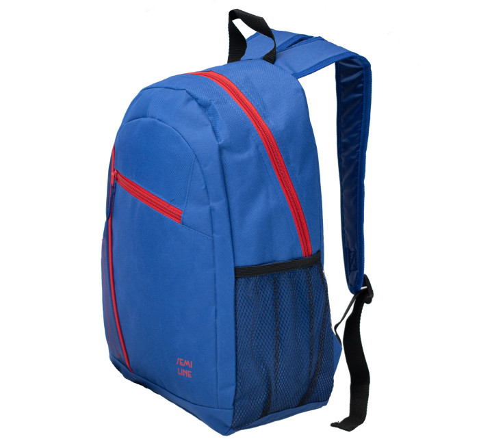 Batoh pro mládež Semiline A3038-6 Navy Blue/Red