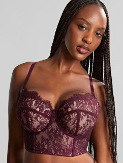 Panache Carmen Lace Bustier mulberry 10981