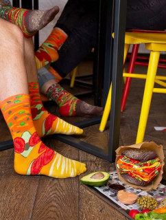 Ponožky Rainbow Socks Burger Vege 2 páry