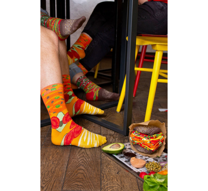 Ponožky Rainbow Socks Burger Vege 2 páry