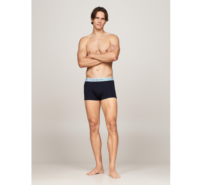 Pánské boxerky 3Pack UM0UM02763 0T9 tm. modré - Tommy Hilfiger