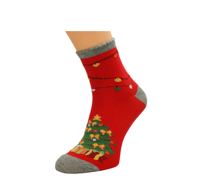 Dámské ponožky Bratex 2988 X-Mass Socks 36-41