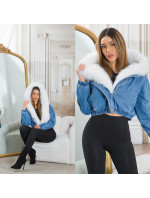 Sexy Winter Jacket in Jeans Look with faux model 20559165 - Style fashion