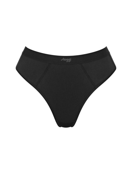 Dámská tanga EVER Ease String - BLACK - černá 0004 - SLOGGI