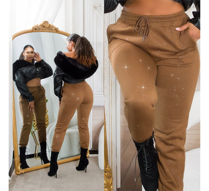 Sexy Highwaist Jogger Pants with glitter