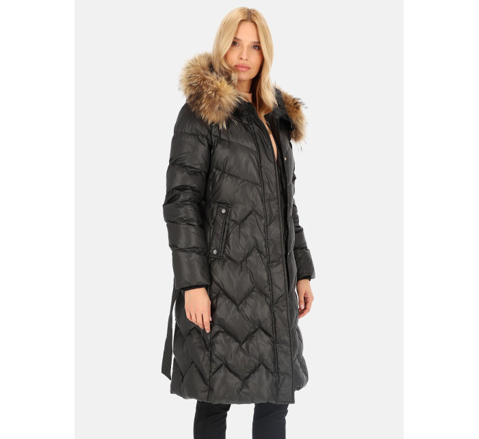 PERSO Coat BLH241011FXR Černá barva