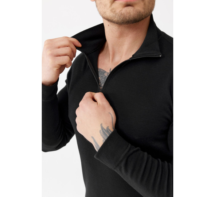 Rough Radical Mikina Merino Active Zip 250 Black