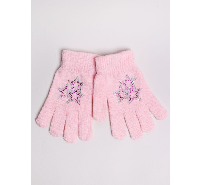 Yoclub Gloves RED-0216G-A250-002 Pink