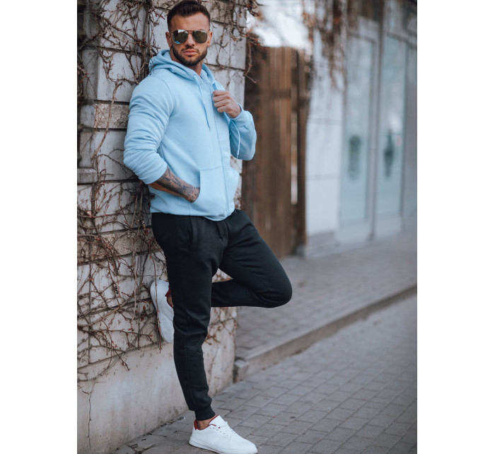 Pánská mikina s kapucí Sky Blue Dstreet BX4246z