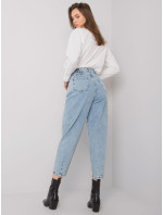 Modré dámské mom jeans od Varenny