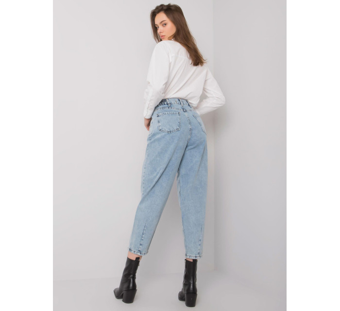 Modré dámské mom jeans od Varenny