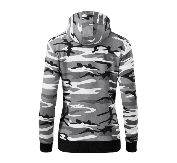 Camo Zipper mikina dámská camouflage gray