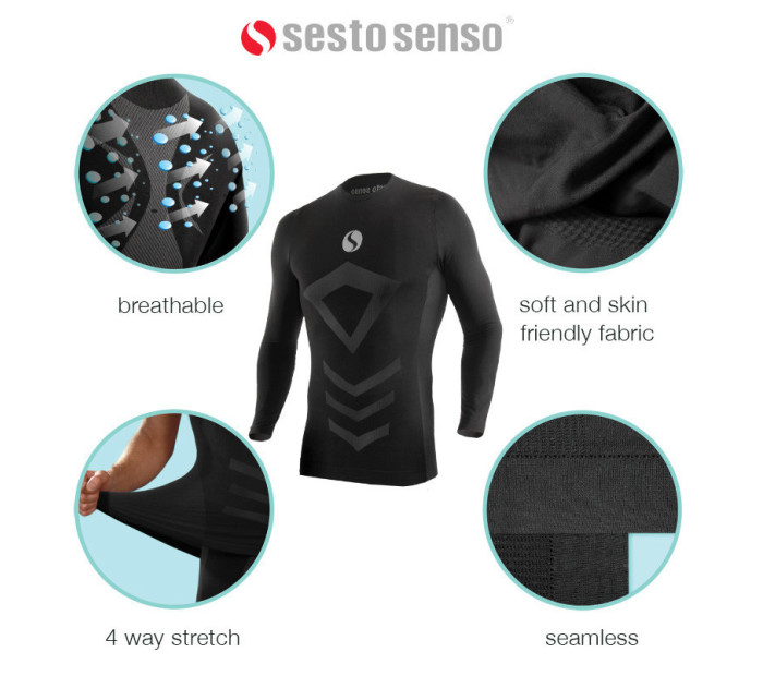 Thermo Tílko CL38 černé - Sesto Senso