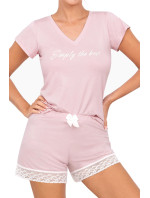 Dámské pyžamo Simply 1/2 pink - Donna