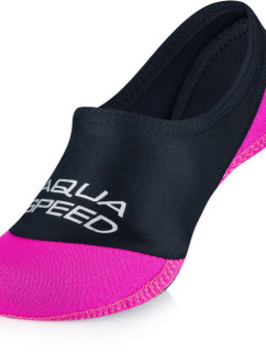 AQUA SPEED Ponožky na plavání Neo Black/Pink Pattern 19