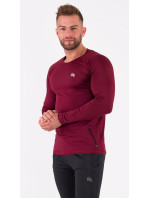 Rough Radical Tričko Vital Zip Ls Burgundy