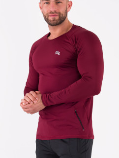 Tričko model 20124524 Zip Ls Burgundy - Rough Radical