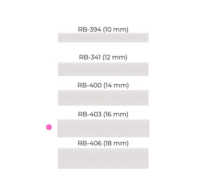 Ramínka k podprsence Julimex 16mm RB 403,404