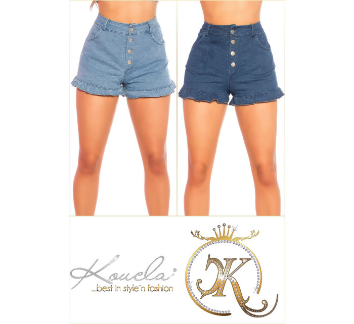 Sexy Demin Highwaist Shorts with Buttons