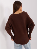 Sweter PM SW PM 3588.00X ciemny brązowy