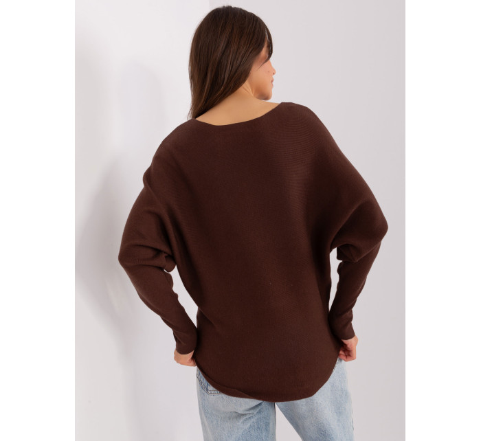 Sweter PM SW PM 3588.00X ciemny brązowy