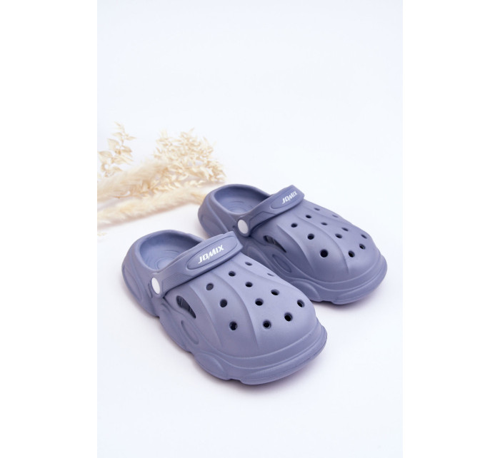 Dětské pěnové pantofle Crocs Modre Cloudy