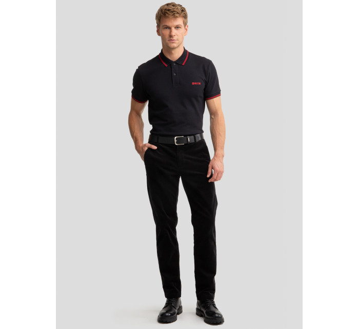 Černé tričko Big Star Polo_ts_ss 152449 906