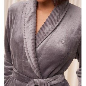 Dámský župan Robes Fleece Robe 01 - GRAY - šedý 3091 - TRIUMPH