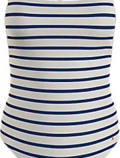 Dámský 1 kus STRAIGHT NECK ONE PIECE PIQUE UW0UW052820K5 - Tommy Hilfiger