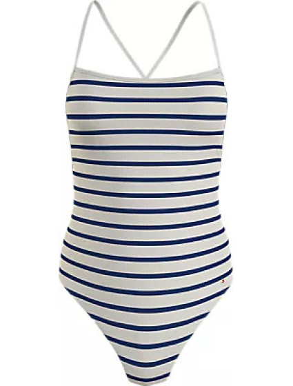 Dámský 1 kus STRAIGHT NECK ONE PIECE PIQUE UW0UW052820K5 - Tommy Hilfiger