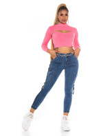 Trendy Highwaist Cargolook Jeans